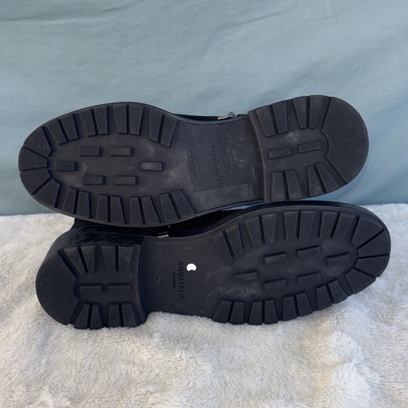 NWOT AQUATALIA LORI SIDE BLACK QUILT PUFFER WINTER SNOW SUEDE BOOT LEATHER Sz 5 - Picture 6 of 8